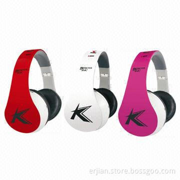 Stereo Bluetooth headphone, memory card slot MP3 player and FM radio, built-in lithium battery
